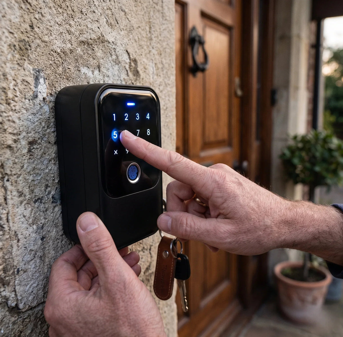 Boîte à clés connectée Seranor installée